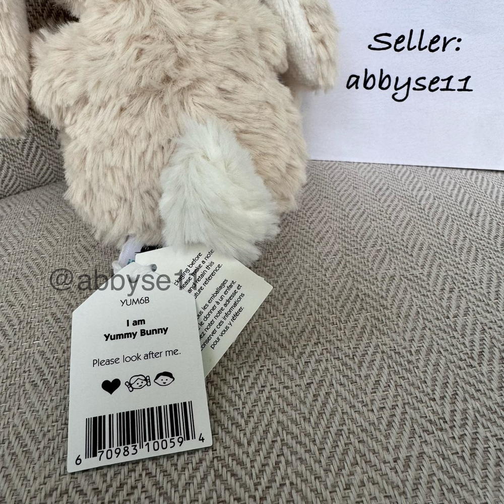 Jellycat Yummy Bunny - Beige - Authentic - BNWT - Fast Ship - Easter - Picture 5 of 5